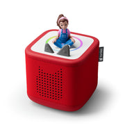 Tonies Toniebox 2 Audio Player Bundle with Ms Rachel Figurine, Sunset Red, Kid-Friendly, Durable, Screen-Free Entertainment