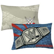 WWE Kids 4 Piece Full Sheet Set, Black Microfiber with Reversible Pillowcases, 10-Inch Deep Pocket, 9B284W