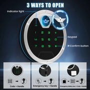 Omethey Digital Quick Access 4-5 Gun Safe, Fireproof & Waterproof