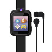 iTech Junior 900224M-40-003 Boys Earbuds & Smartwatch Set Black