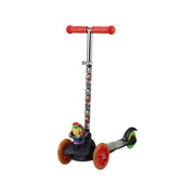 Sakar International Teenage Mutant Ninja Turtles Ride-N-Glide Buddies 3D Toddler Scooter with Motion-Activated Light-Up Wheels, Red, Ages 3+