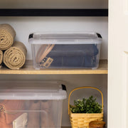 IRIS 500295 13.5 Qt. Plastic Storage Bins with Lids, Stackable Storage Containers, Totes, 6 Pack