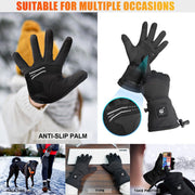 Savior Heat S18 Heated Glove Liners, 7.4V Rechargeable Winter Gloves with Touchscreen Compatibility, Waterproof