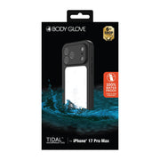 Body Glove 100145074 Tidal Waterproof Phone Case for iPhone 17, Black/Clear