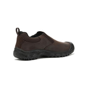 KEEN Men's Targhee 4 Slip-On Hiking Shoes, Waterproof Leather, Java/Black, Size 10, 1031163