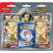 Pokmon Mega Evolution Ascended Heroes 2-Pack Blister with Erika's Tangela or Larry's Komala Foil Promo Card, Metallic Coin, Booster Packs PKM124