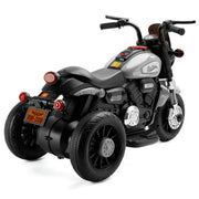 Bruce & Shark T021-004-Gray Kids Electric Ride-On Motorcycle 6V Dual Motor Gray 3-Wheel