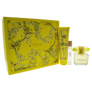 Versace Yellow Diamond 3 Pieces Hardbox Set for Women (3.0 Eau De Toilette Spray / 5.0 Perfumed Body and Shower gel / 10 ML Eau De Toilette Roll)