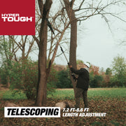 Chervon Hyper Tough 20V Max Cordless Pole Saw, 8-Inch Bar, Telescoping Shaft, Lightweight 7.3 lbs, Includes 2.0Ah Lithium-Ion Battery and Charger