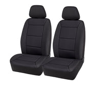 Auto Drive 2010SC11 2 Piece Low Back Memory Foam Car Seat Cover, Polyester, Black, Universal Fit
