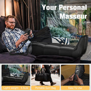 Aootek Air Compression Leg Massager with 360 Four-Zone Compression, 6 Massage Modes, 8 Intensity Levels, Auto-Memory, Black