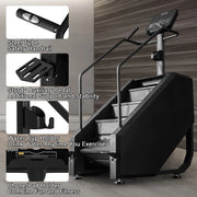 BalanceFrom StairClimber Commercial Grade Stair Stepper for Cardio and Lower Body Workouts, Black
