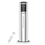 Lairy 8L Cool Mist Air Humidifier, Ultrasonic Technology, Top-Fill Tank, Digital Touch Panel, Built-In Aroma Box, Silver White