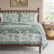 The Pioneer Woman Avery Cotton Patchwork Quilt, Green River Floral Pattern, Full/Queen