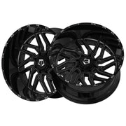 TIS 544BM 20 x 12 Gloss Black Milled Wheel 8x170 (-44mm)