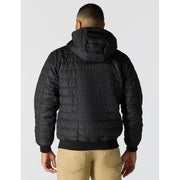 Carhartt Rain Defender Relaxed-Fit Lightweight Insulated Hooded Jacket for Men - Black - XLT
