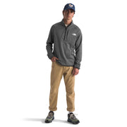 The North Face Canyonlands  Zip Pullover Jacket, Midweight Stretch Fleece, TNF Medium Grey Heather, Small, NF0A5G9W