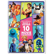 DreamWorks Magic & Mayhem 10-Movie DVD Collection, Family-Friendly Animated Films, English Audio and Subtitles, Dolby Digital 5.1