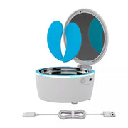 SKN by Conair FP01 Cool Beenz Reusable Rechargeable Cooling Under Eye Gel Pads And Mirror Set, 4 Pc