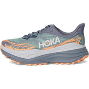 HOKA 1141531-GSP Stinson ATR 7 Running Shoes for Ladies - Grey/Tangerine - 7.5M