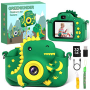 Gofunly Kids Camera Digital Toy Camera, Dual 20MP Lenses, 8x Zoom, 1080P HD Video, 2-Inch IPS Screen, Shockproof Silicone Case, 32GB SD Card, Pink