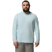 Columbia Men's PFG Solar Stream II Hoodie, Broad-Spectrum UV Protection, Moisture-Wicking, Cooling Technology, Marine Light, X-Large, 2156301482XL