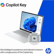 HP 16in 2K Touchscreen Laptop, AMD Ryzen 5 7520U Processor, 8GB LPDDR5 RAM, 256GB PCIe SSD, Windows 11 Home, Wi-Fi 6, AMD Radeon Graphics, Silver