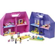 LEGO Friends Creative Dollhouse Suitcase Building Toy with 8 Rooms, 2 Minidolls, Portable Playset for Kids Ages 6+, 42697