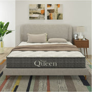 NapQueen NQ691021 Victoria 10 in. Cooling Gel Infused Memory Foam Hybrid Mattress, Full, White
