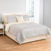 Mainstays Soft Touch Bed in a Bag 11-Piece Tan/Black - Easy to Clean