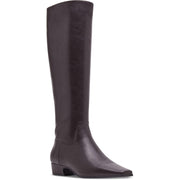 Madden Girl Florance Womens Knee-High Dress Boots, Low 1.5-Inch Block Heel, Zip-Up Closure, Round Toe, Size 9 M Brown