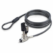 StarTech.com Slim Lock Noble Wedge Laptop Security Lock, 6.6ft Cut-Resistant Steel Cable, Silver, SNBLK-LAPTOP-LOCK