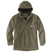 Carhartt 105022-MOS Rain Defender Relaxed-Fit Heavyweight Hooded Shirt Jac for Men - Moss - XL