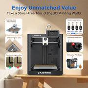 Flashforge Adventurer 5M 3D Printer, High-Speed, Full-Auto One-Click Leveling, Quick-Release Nozzles, Black, 8.7 x 8.7 x 8.7 in