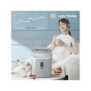 AGLUCKY Nugget Ice Maker Countertop with Soft Chewable Pellet Ice, 34lbs/24H, Self-Cleaning, Sonic Ice Machine for Home/Office/Party