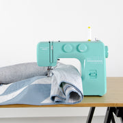 Janome 001crystal Arctic Crystal Easy-to-Use Sewing Machine with Interior Metal Frame, Bobbin Diagram, Tutorial Videos, Made with Beginners in Mind!