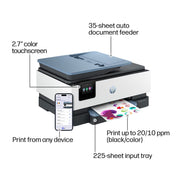 HP OfficeJet Pro 8128 Wireless All-in-One Inkjet Printer, 1 Year Instant Ink