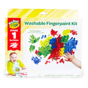 Crayola My First Fingerpaint Kit, Washable Paint Set, 14 Pieces