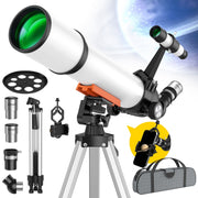LAKWAR Astronomical Refracting Telescope, 70mm Aperture, 500mm Focal Length, 20-150X Magnification, Adjustable Tripod, Carry Bag, Tele-70500