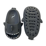 NORTY Unisex Shark Slide Sandals Lightweight EVA Cloud Slippers Open Toe Black Size 7.5/8M 42387-7.5/8M