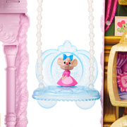 Mattel Disney Princess Pet Palace Doll Playset with Cinderella, 2 Animal Friends, 20+ Furniture and Accessories, Multi-Color, JBF95