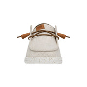 HEYDUDE Wendy Textured Canvas Shoes for Ladies - Cream - 8M