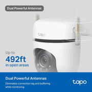 TP-Link C520WS Tapo 2K QHD + Color Night Vision Outdoor Pan/Tilt Wi-Fi Security Camera