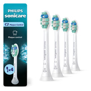 Philips Sonicare C2 Plaque Control Replacement Toothbrush Heads, White, 4 Pack, HX9024/77