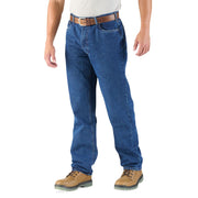 Berne Men's Heritage Relaxed Fit Straight Leg Jean, Stone Wash Dark, 50 x 32, P422SWD32500
