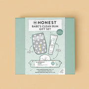 The Honest Company Babe's Clean Bum Gift Set: Basic Cleansing, Diaper Rash Cream, Unscented, 9 Pieces