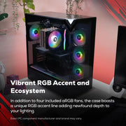 iBUYPOWER A367IB4080BC Element Gaming PC Ryzen 5 8400F 4.2GHz AMD Radeon RX 9060 XT 8GB 16GB RAM 1TB SSD Win 11 Home Black
