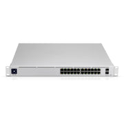 Ubiquiti UniFi USW-24 24-Port Gigabit Layer 2 Ethernet Switch with 2 10G SFP+ Ports, Fanless, Rackmount