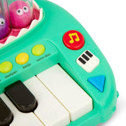 Battat BT1801 Croco Pop Piano Toy Keyboard with Songs Sounds Lights Green