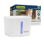 PetSafe PWW00-17919 Viva Pet Water Fountain for Small Pets, 64 oz, Whisper Quiet Pump, Dishwasher Safe